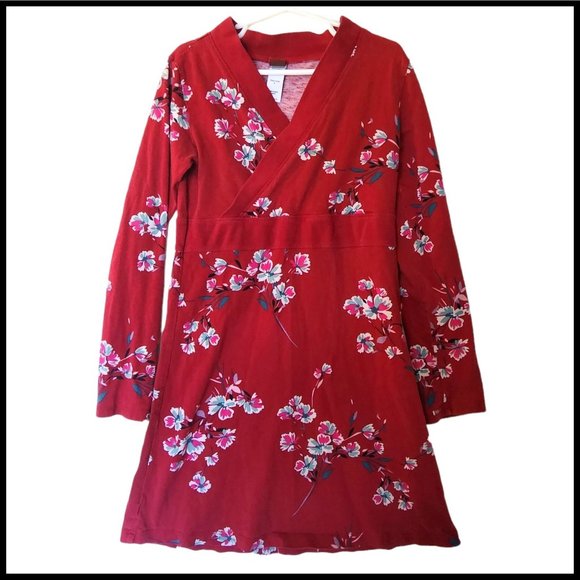 Tea Collection Other - TEA COLLECTION Marcela Floral Print Wrap Dress Red Size 8 Kids Girl